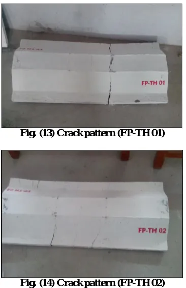 Fig. (13) Crack pattern (FP-TH 01)  