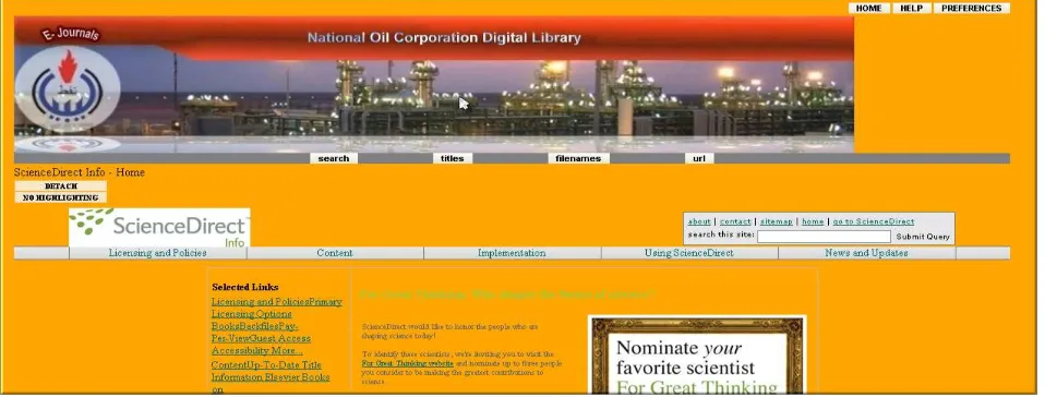 Figure 14:  E - journals collection�