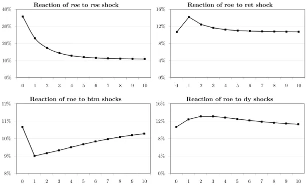 Figure III.1: Impulse response functions – Return on equity