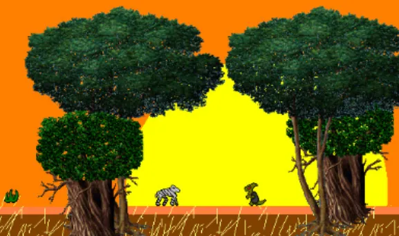 Figure 1:  Screenshot of student game developed during MathMaker program.