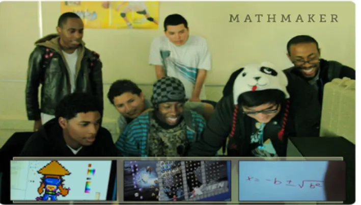 Figure 5: Students at Crenshaw High School participating in MathMaker program. 