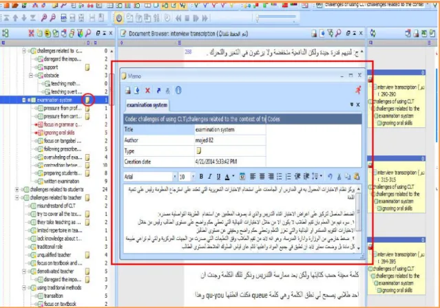 Figure 4. 3. Writing memo 