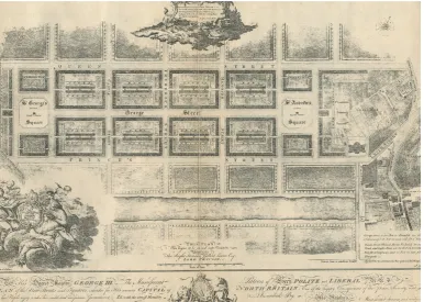 Figure 6.  James Craig’s original plan of Edinburgh’s New Town, 1767. 