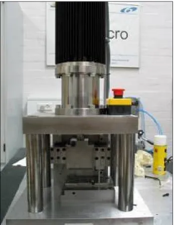 Fig. 3 The micro-bulk-forming machine system developed by IPU and partners 