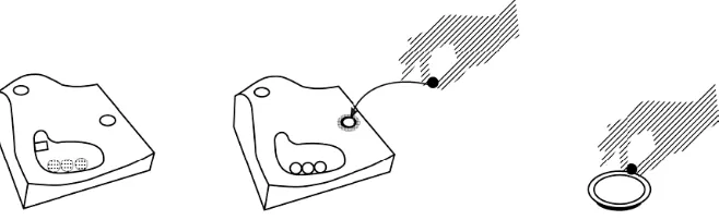 Fig. 2.3 Frazer and Frazer [71] envisioned an intelligent 3D modeling system that createsa virtual model from tangible manipulation (graphic courtesy: John Frazer).