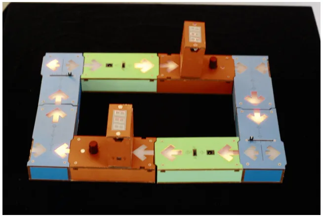 Fig. 4.1 The Flow Blocks [266] allow children to explore concepts relevant for understandingcausality