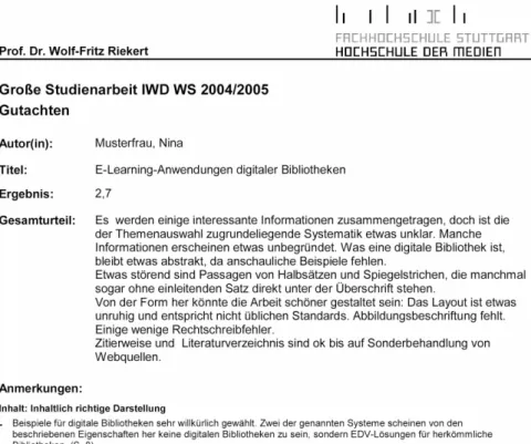 Figure 4: A review report generated from the database 