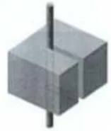 Fig. 1B (Single stranded wire in workpiece) 
