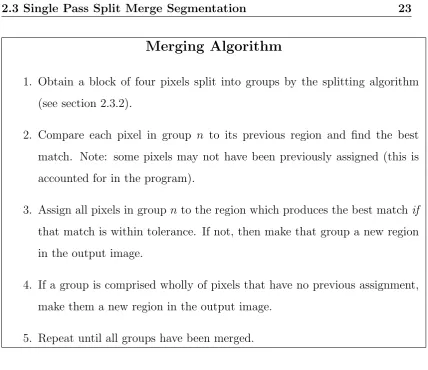 Figure 2.3: The merging algorithm as implemented