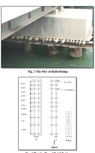 Fig. 4 Plot the Pier of Babil Bridge 