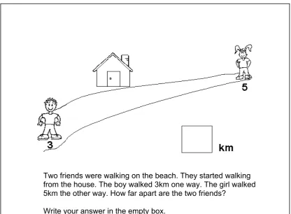 Figure 2 - An additive reasoning problem in the Year 4 Mathematical Reasoning Task 