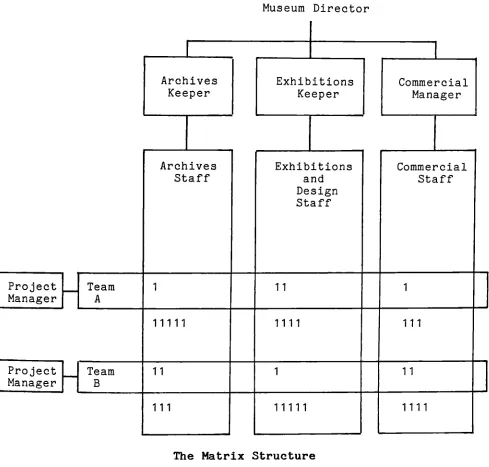 FIGURE No 1Here, two project teams are superimposed on a functional