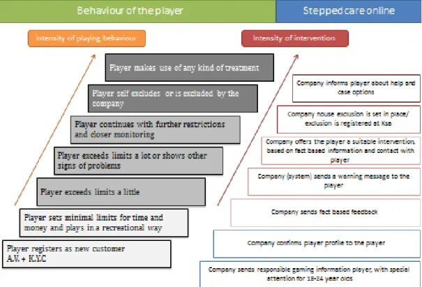 Figure 2: The stepped care model in an online environment 