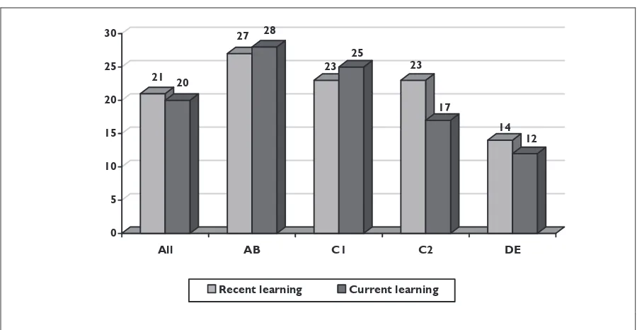Figure 2.4:  Participation in adult learning by socio-economic status (%) – NIACE survey 2007 