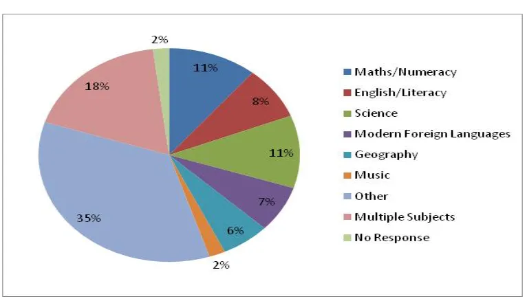 Figure 3: Subjects taught – primary  