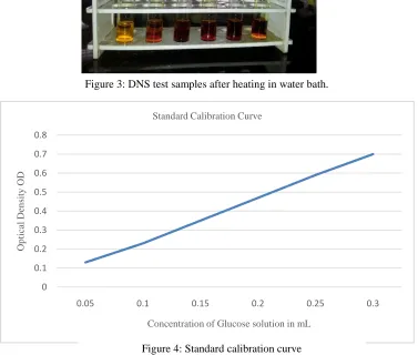 Figure 4: Standard calibration curve 