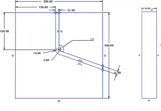 Fig 3. Die Design made considering the processing parameters 