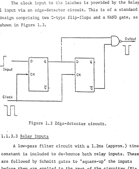 Figure 1.4- Relay de-bounce circuit • 