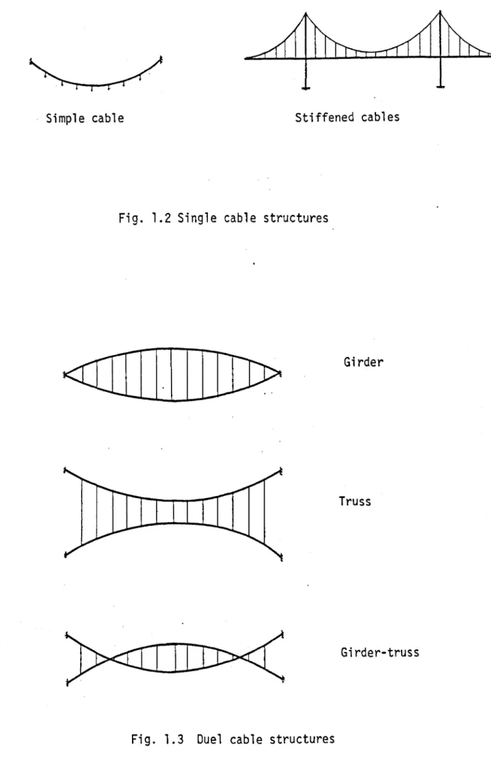 Fig.  1.2  Single  cable  structures 