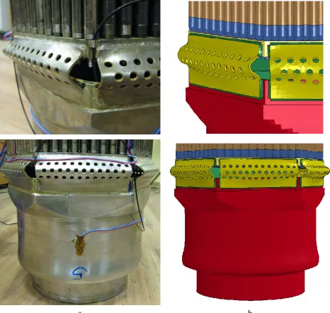 Fig. 8. Fuel rod shells axial deformations for gauges: a - 63 and b - 64 