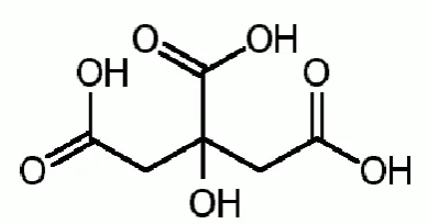 Fig 9: Structure of citric acid 