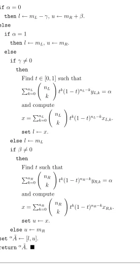 Figure 5.3: Finding α ˜A given α
