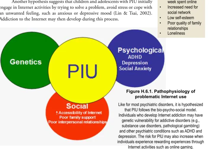 Figure H.6.1. Pathophysiology of  problematic Internet use