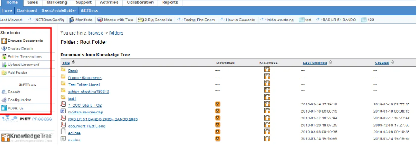 Figure 5: Sugar CRM interface after iNet installation 