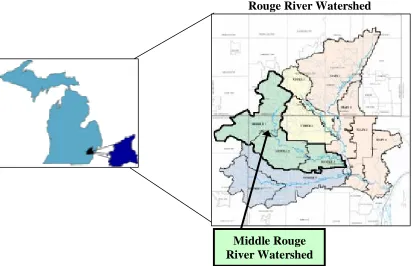 Figure 5: Gauged Streamflow Record for 50 years for the Middle Rouge River (Source: USGS)   