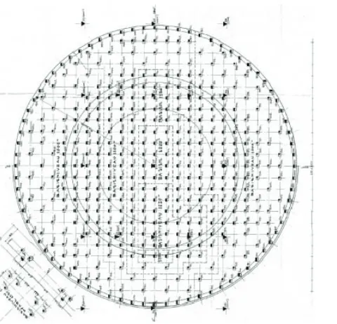 Figure 4. Beam elements representing piles (left) and rigid beams representing foundation cap (right)