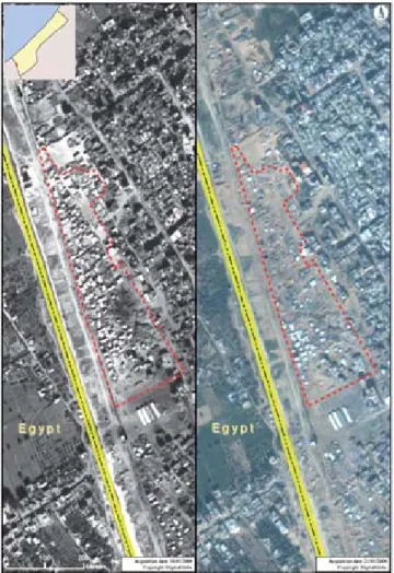 Figure 6. Damages to Houses Along the Rafah - Egypt Border 9