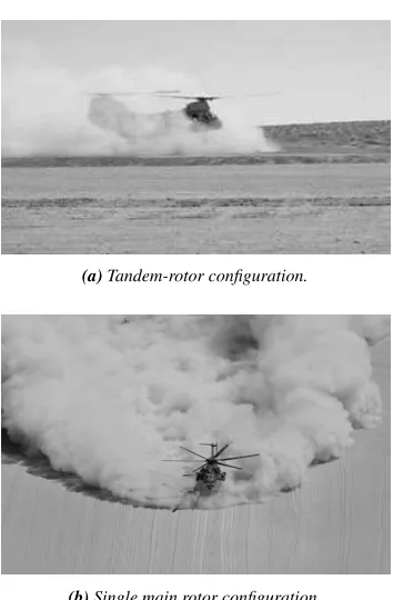 Figure 9: Dust distribution in the airﬂow surrounding ahelicopter operating at low altitude in desert conditions.Images courtesy of U.S