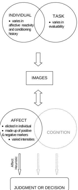 Figure 2. Theoretical framework of affective processes in judgment and decision making