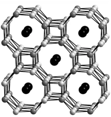 Fig. 4KAugrey spheres, respectively. The alkali metal resides in the 8-member tunnel.4In2 and RbAu4In2 contain a network of Au and In represented by light and dark54