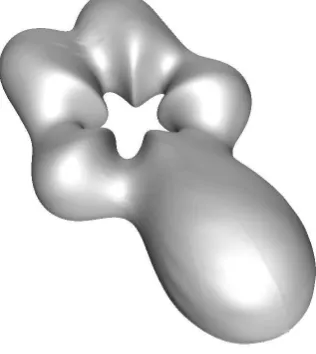 Fig. 7. Powell-Sabin approximation computed using 1000 data points.
