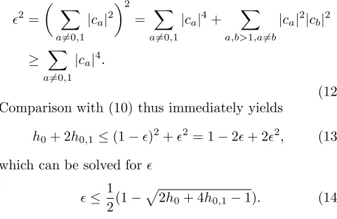 Fig. 2 shows how the bounds (16) for ǫ converge as