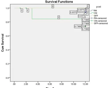 Fig. 1. Kaplan–Meier survival graph of 