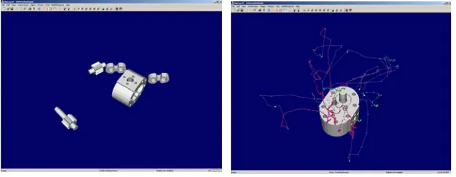 Figure 3. Pump assembly chronocycle. Experiment was conducted with haptic feedback but without stereovision