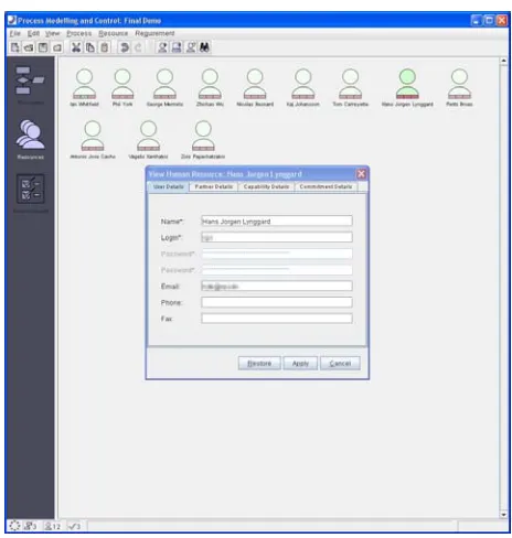 Figure 6. Process Controller – resource model view (Copyright University of Strathclyde)