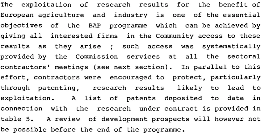 table 5. A review of development prospects will however not 