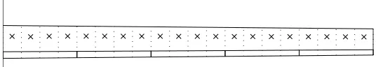 Figure 2.1: Illustration of the half span of a wing with 5 ﬂaps (m) and 20 spanwiselocations (n).