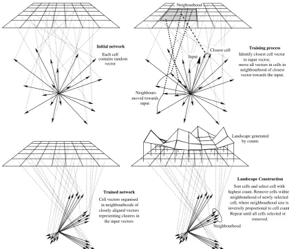 Fig. 5. Training the Kohonen network