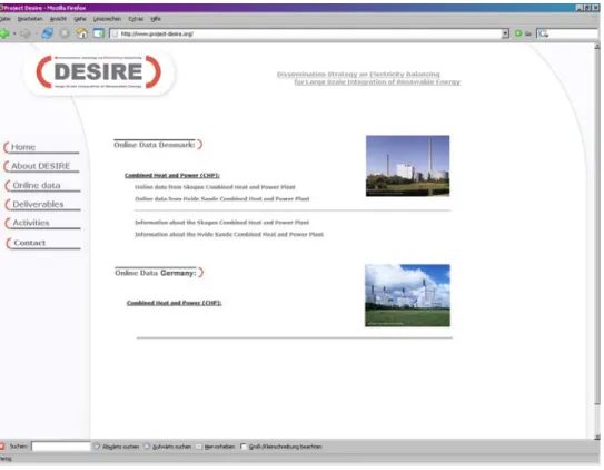 Figure 5 : New layout of “Online data” section 