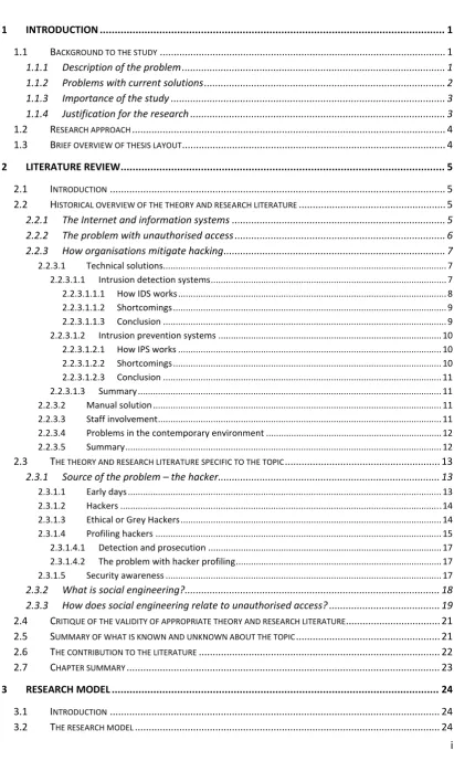 Table of Contents 