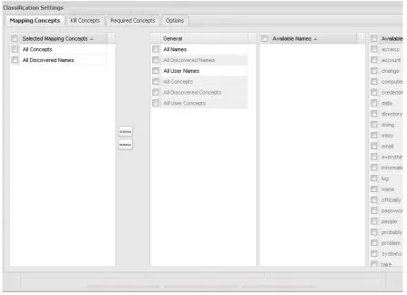 Figure 10: Leximancer ‐ Code Concepts into Text 