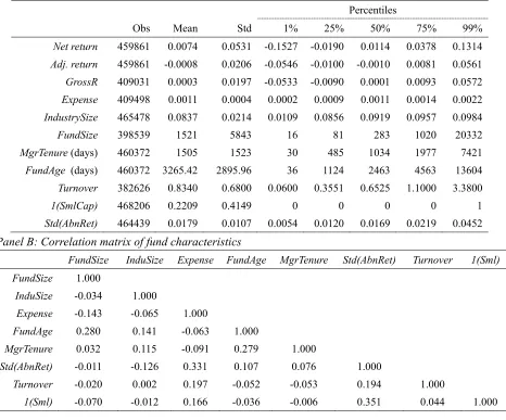 Table 1: Summary Statistics 