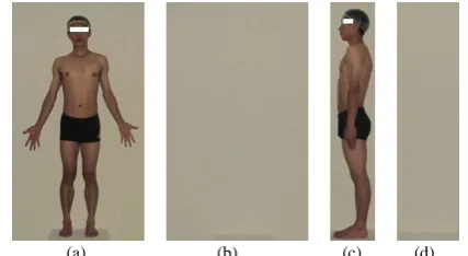 Figure 1 (The pictures in this paper all come from our after photographing and pre-processing are shown in experiment about a male model)