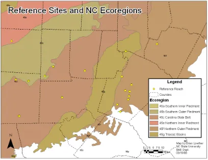Figure 2. Reference Site Locations and Ecoregions 