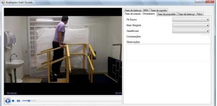 Fig. 1. Software FES-DMD-DATA screen. A division in two tasks favors observing and filling  the form simultaneously 