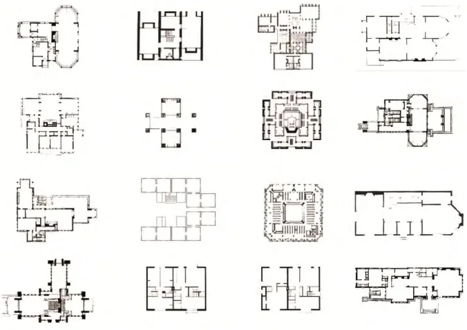 Figure 2. Samples from the set of floor plans used in the example. 